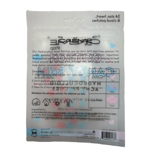 NEW The Creme Shop, Cotton Candy Skin HydroColloid Acne Patches, 72 Patches, NWB - Picture 2 of 6